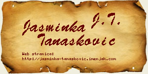 Jasminka Tanasković vizit kartica